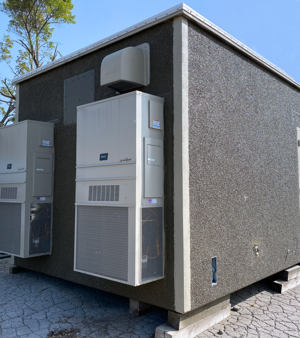 Shelter with HVAC
